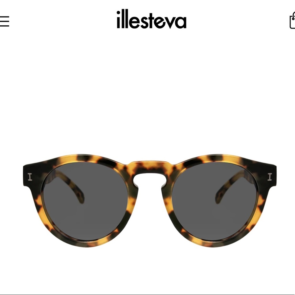 Illesteva Sunglasses with Silver Mirror